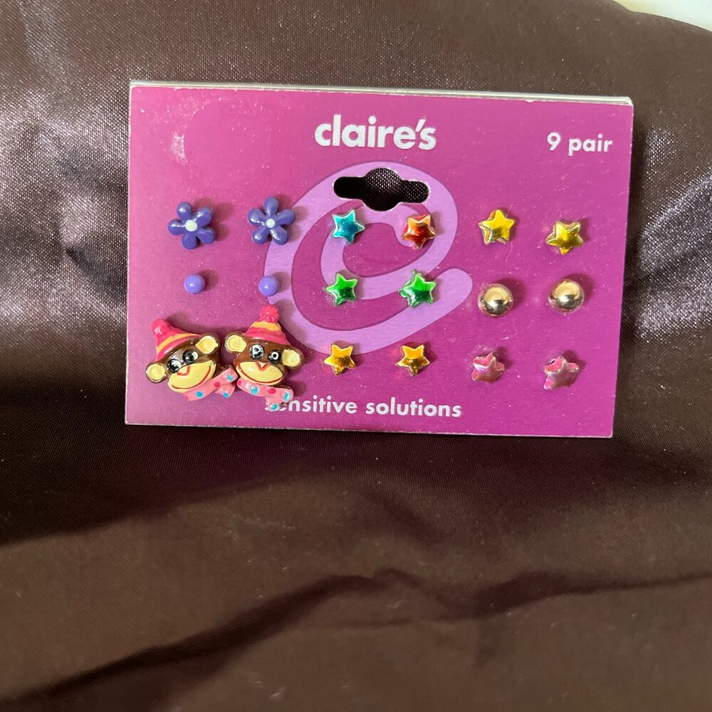 Claire's 9 Pairs of Children's Earrings